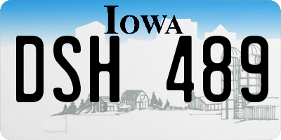 IA license plate DSH489