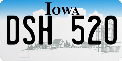 IA license plate DSH520