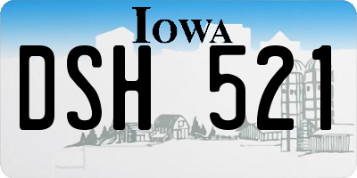IA license plate DSH521