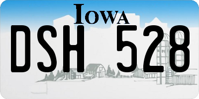IA license plate DSH528