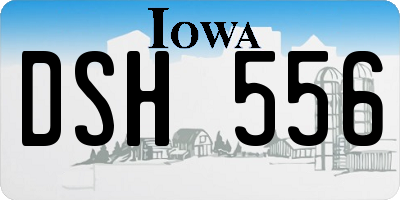 IA license plate DSH556