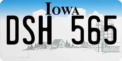 IA license plate DSH565