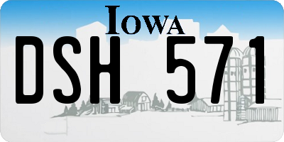IA license plate DSH571