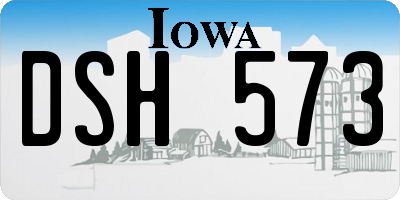 IA license plate DSH573