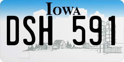 IA license plate DSH591