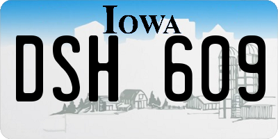 IA license plate DSH609