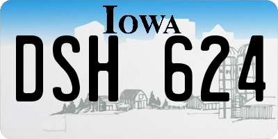 IA license plate DSH624