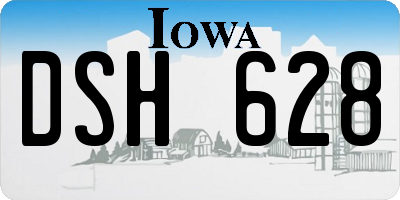 IA license plate DSH628