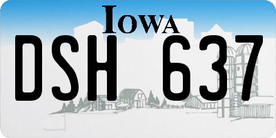 IA license plate DSH637