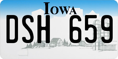 IA license plate DSH659