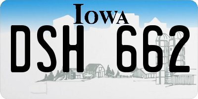 IA license plate DSH662