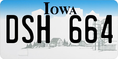 IA license plate DSH664