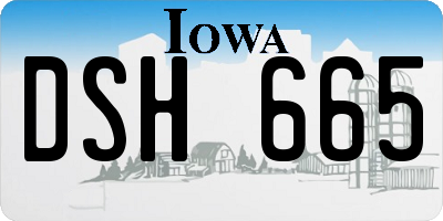 IA license plate DSH665