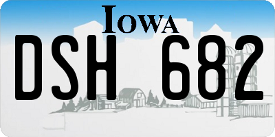 IA license plate DSH682