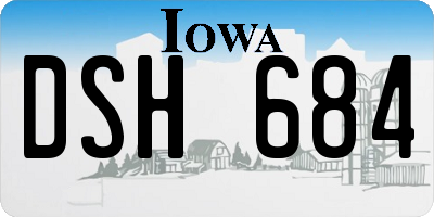 IA license plate DSH684