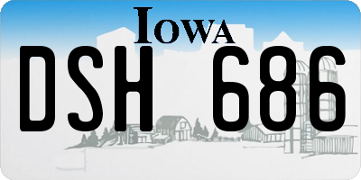 IA license plate DSH686
