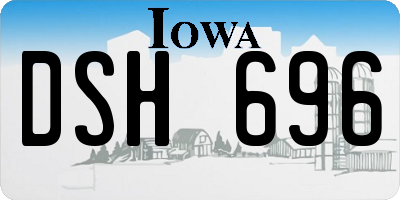 IA license plate DSH696