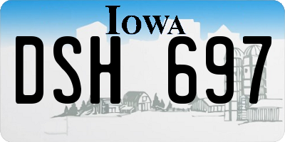 IA license plate DSH697