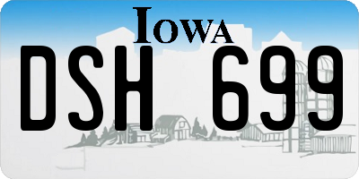 IA license plate DSH699