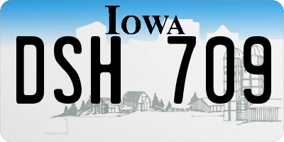 IA license plate DSH709