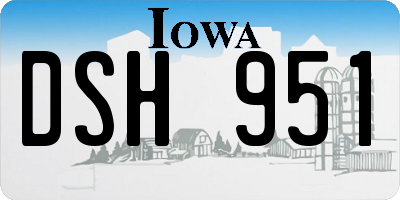 IA license plate DSH951