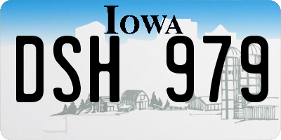 IA license plate DSH979