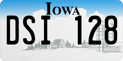 IA license plate DSI128