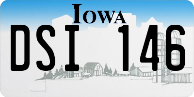 IA license plate DSI146