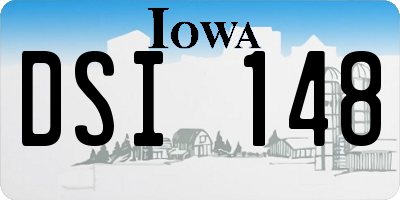 IA license plate DSI148