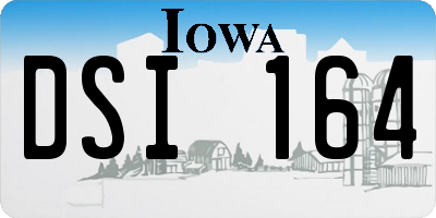 IA license plate DSI164