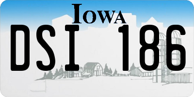 IA license plate DSI186