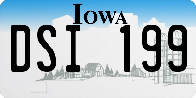 IA license plate DSI199