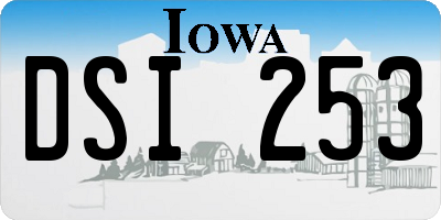 IA license plate DSI253