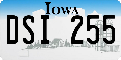 IA license plate DSI255