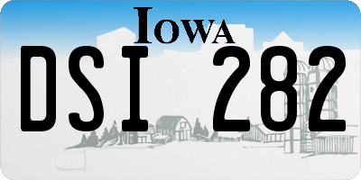 IA license plate DSI282
