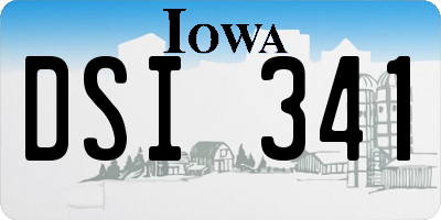 IA license plate DSI341