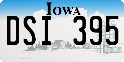 IA license plate DSI395
