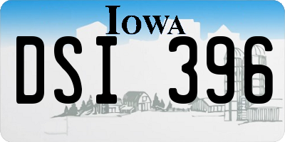 IA license plate DSI396