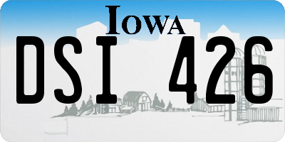 IA license plate DSI426