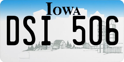 IA license plate DSI506