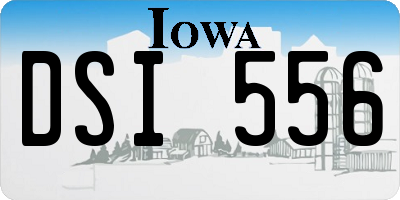 IA license plate DSI556