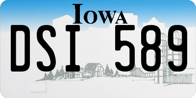 IA license plate DSI589