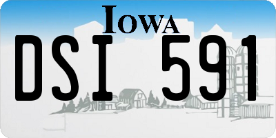IA license plate DSI591