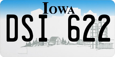 IA license plate DSI622