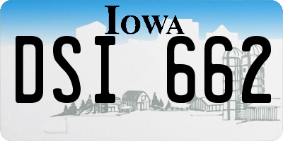 IA license plate DSI662