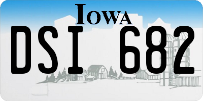 IA license plate DSI682