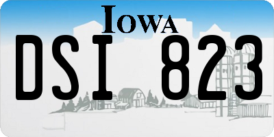 IA license plate DSI823