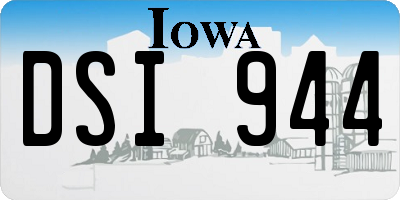 IA license plate DSI944
