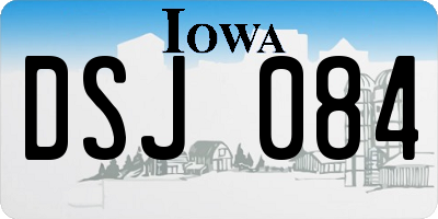 IA license plate DSJ084