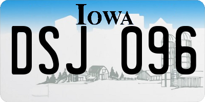 IA license plate DSJ096